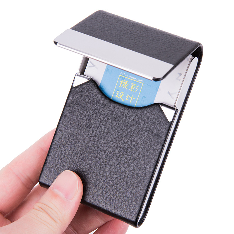 Card Holder Slim Case - 1 قطعة حامل بطاقة الأعمال رجل
