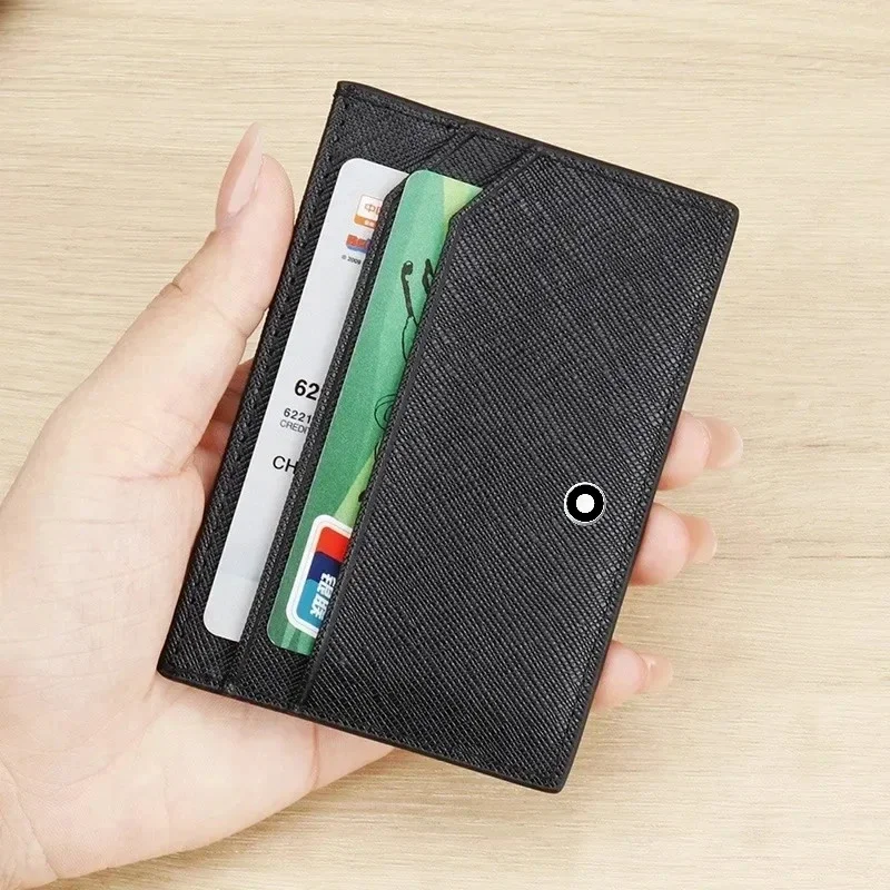 Card Holder Slim Case - محفظة رجالية صغيرة من الجلد الصناعي