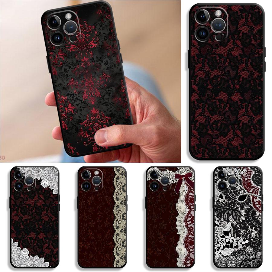 Phone Cases Xs Iphone - غطاء هاتف مثير من الدانتيل الأسود
