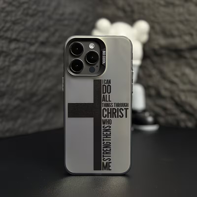 Phone Cases Xs Iphone - جراب هاتف بتصميم صليب ومضاد للبصمات