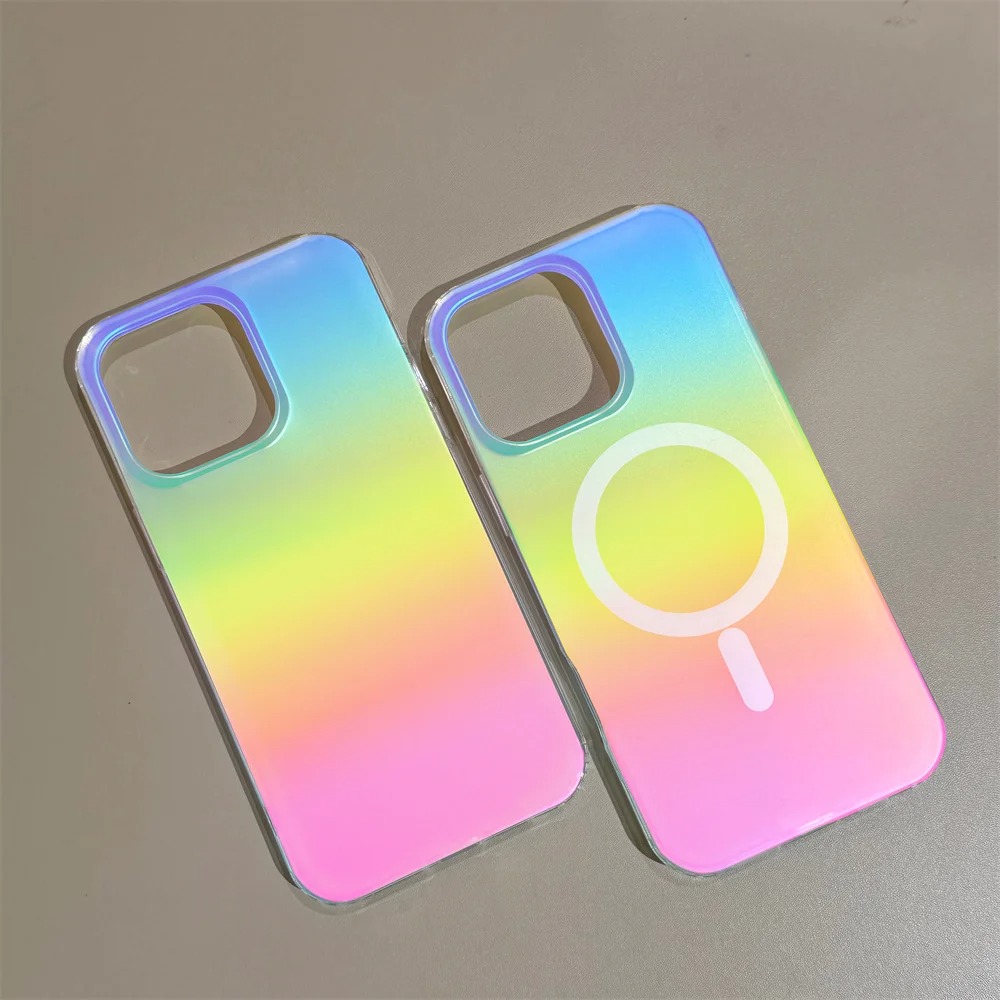 Matte Frosted Case - غطاء حماية مطفي بتدرج قوس قزح
