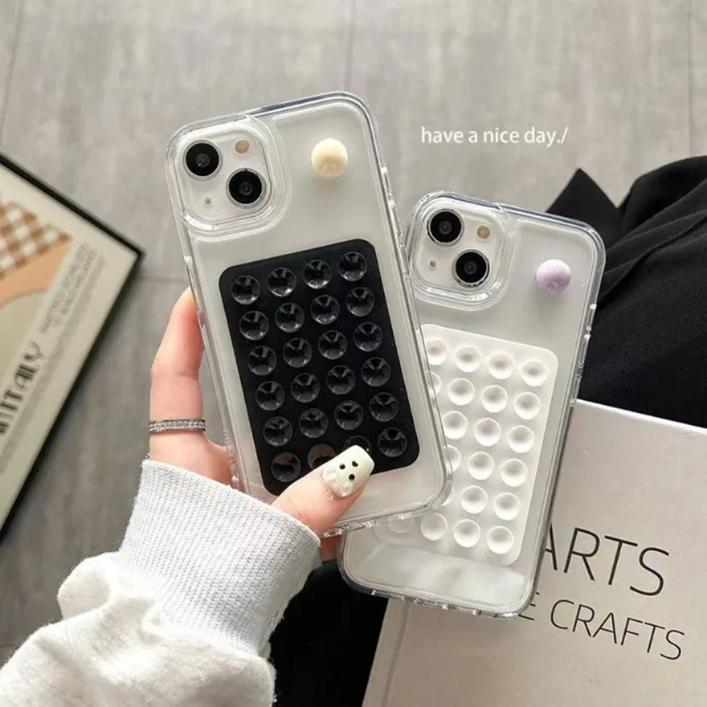 Phone Cases Silicone - حامل هاتف سيليكون لاصق متعدد الوظائف،