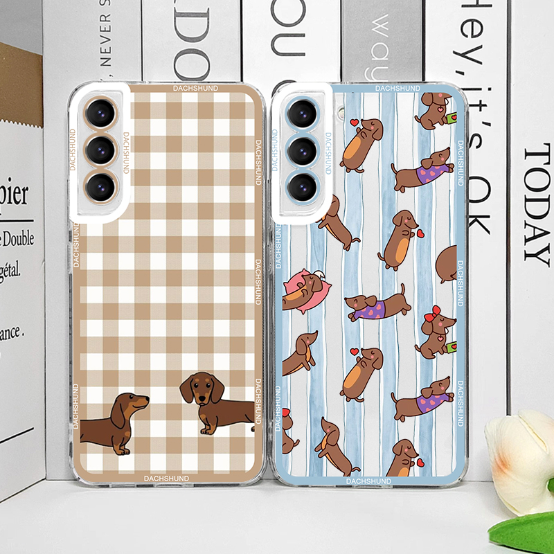Phone Cases Silicone - غطاء هاتف لطيف بتصميم كلب النقانق