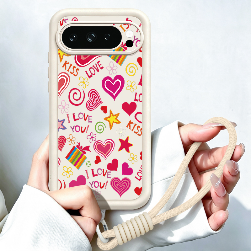 غطاء هاتف بنمط قلوب الحب لجهاز - مراجعة Phone Cases Google Pixel 10 وسعره