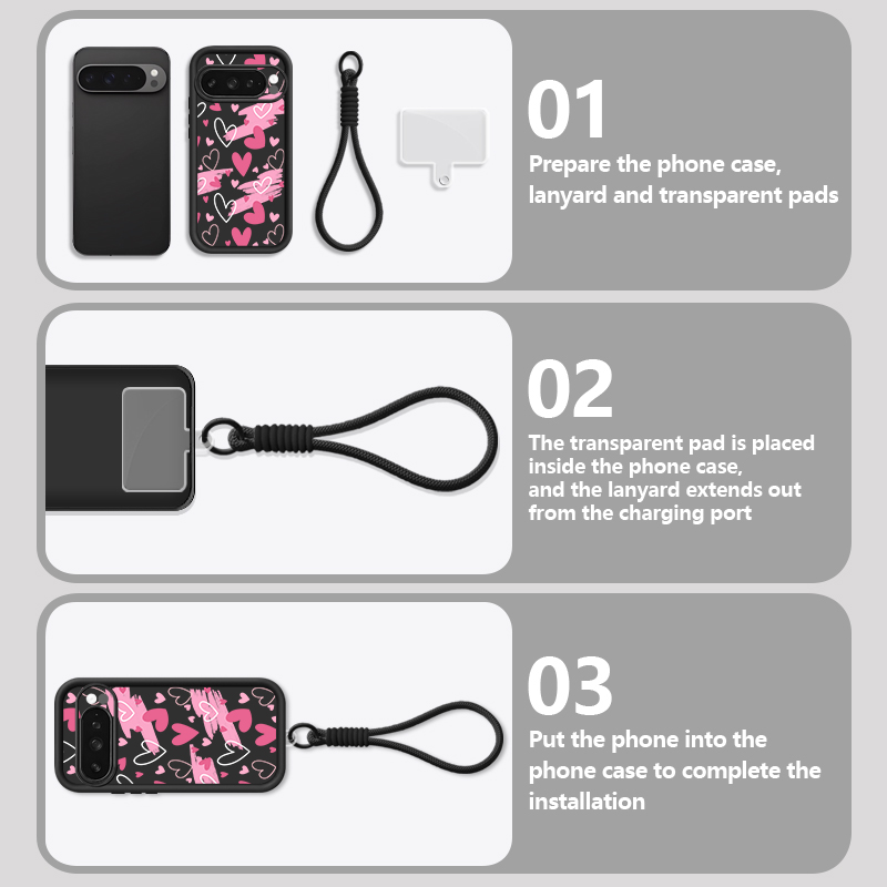غطاء هاتف بنمط قلوب الحب لجهاز - مراجعة Phone Cases Google Pixel 10 وسعره
