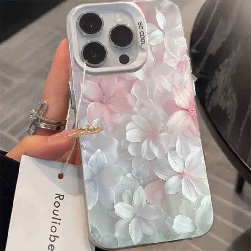 غطاء وردي مزين بالزهور لهواتف  - مراجعة Phone Cases Unique وسعره