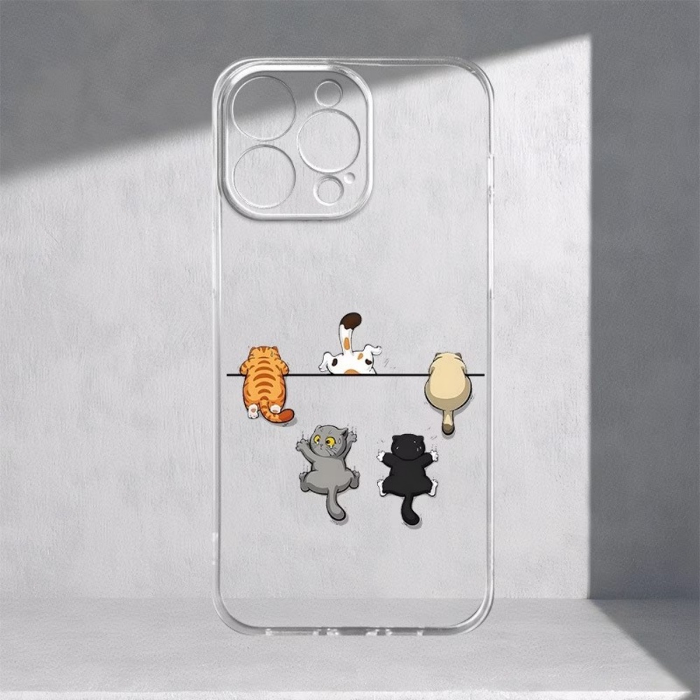غطاء هاتف بنمط خمسة قطط لطيفة  - مراجعة Phone Cases Xs Iphone وسعره