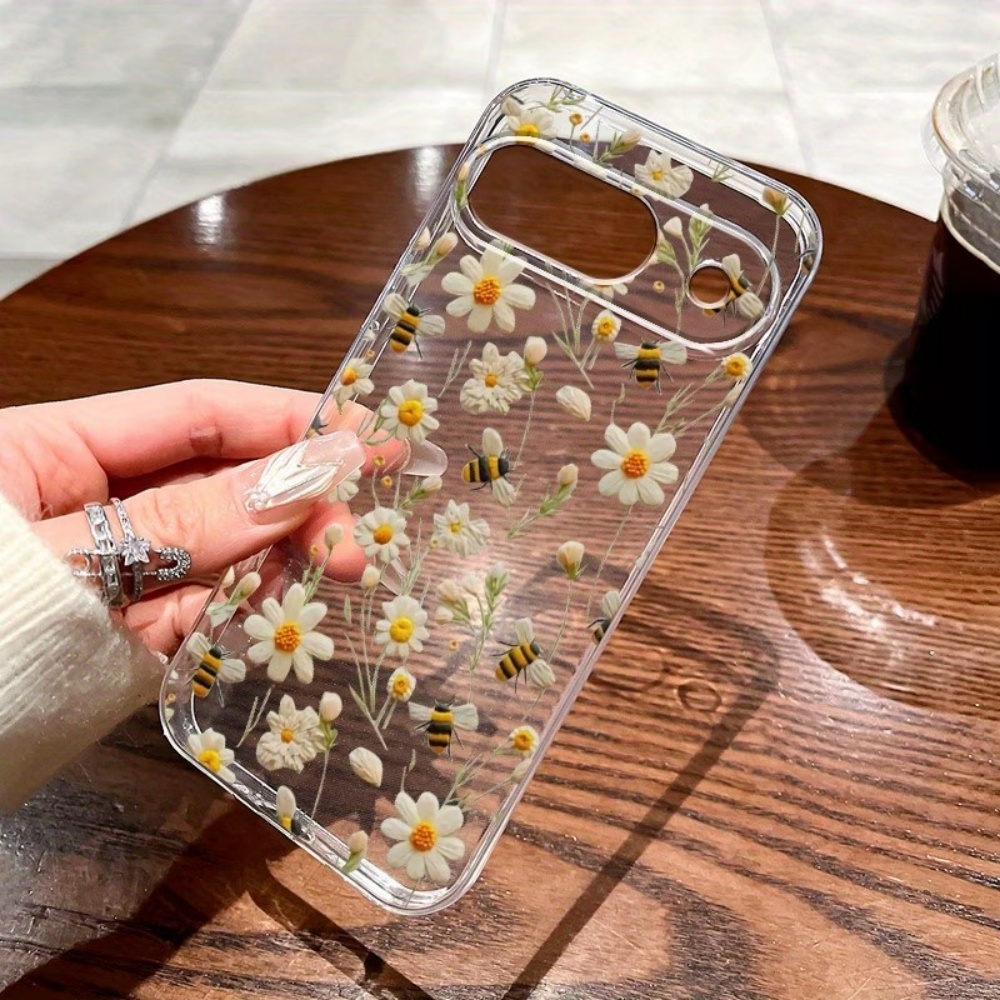 غطاء هاتف شفاف ناعم بنمط نحلة  - مراجعة Phone Cases Google Pixel 10 وسعره